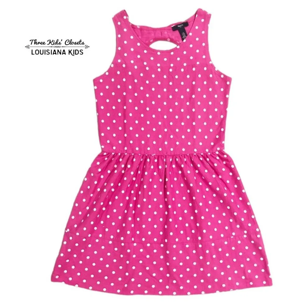 Gap Kids XL (12) Pink Polkadot Dress